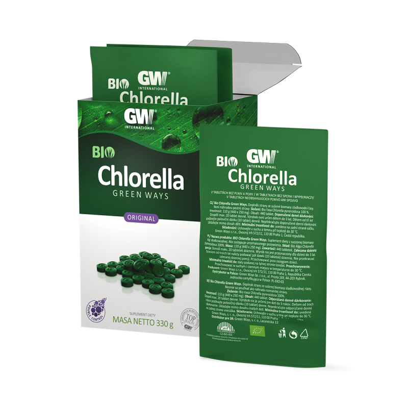 BIO CHLORELLA Green Ways w drażetkach (330 g)